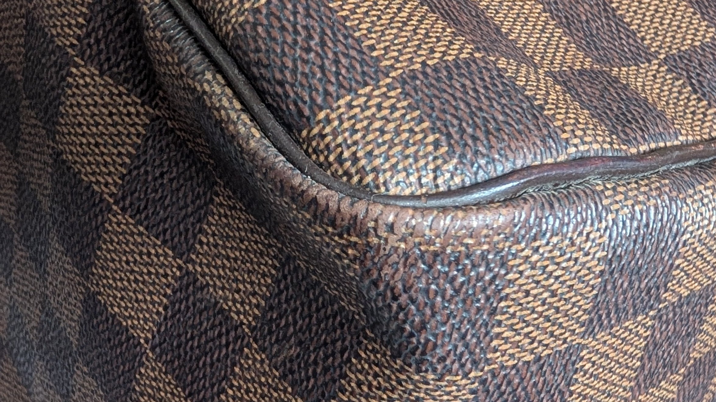corner 1 Pre-owned Louis Vuitton speedy 35 Damier Ebene