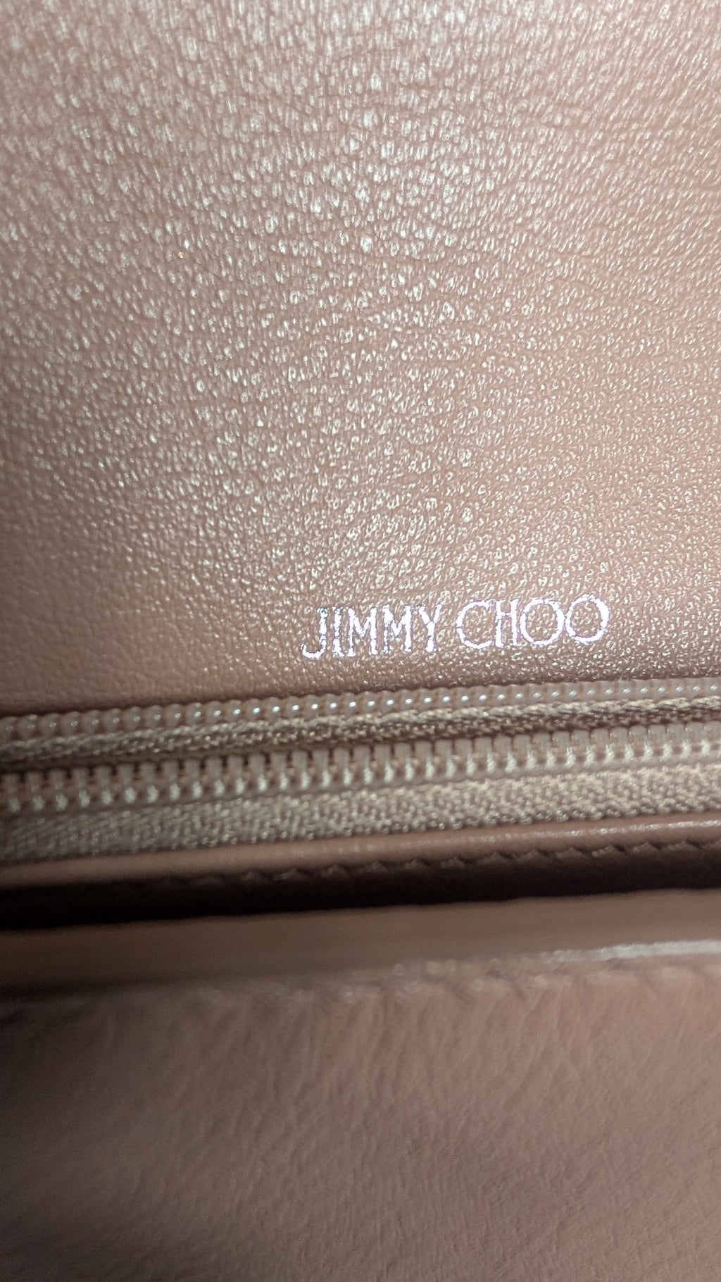 jimmy choo logi Pre-Owned Jimmy Choo Cheri Continental Encrusted Powder Pink Wallet On Chain
