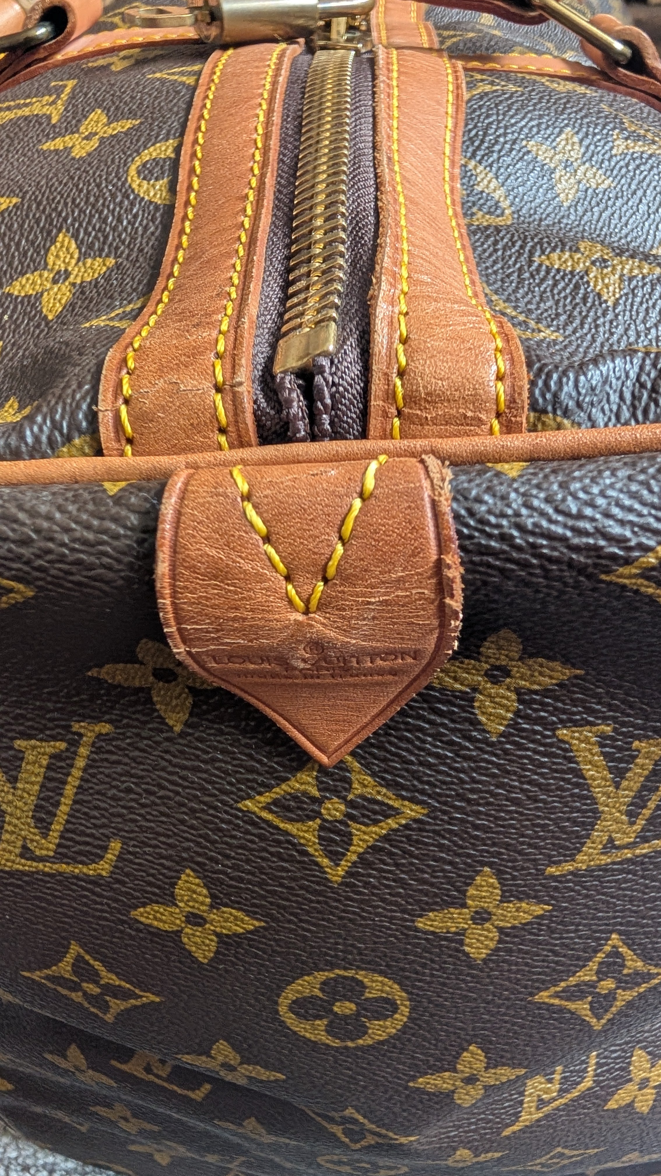 tab Pre-Owned Louis Vuitton Keepall 45 Sac Souple Model Duffle bag