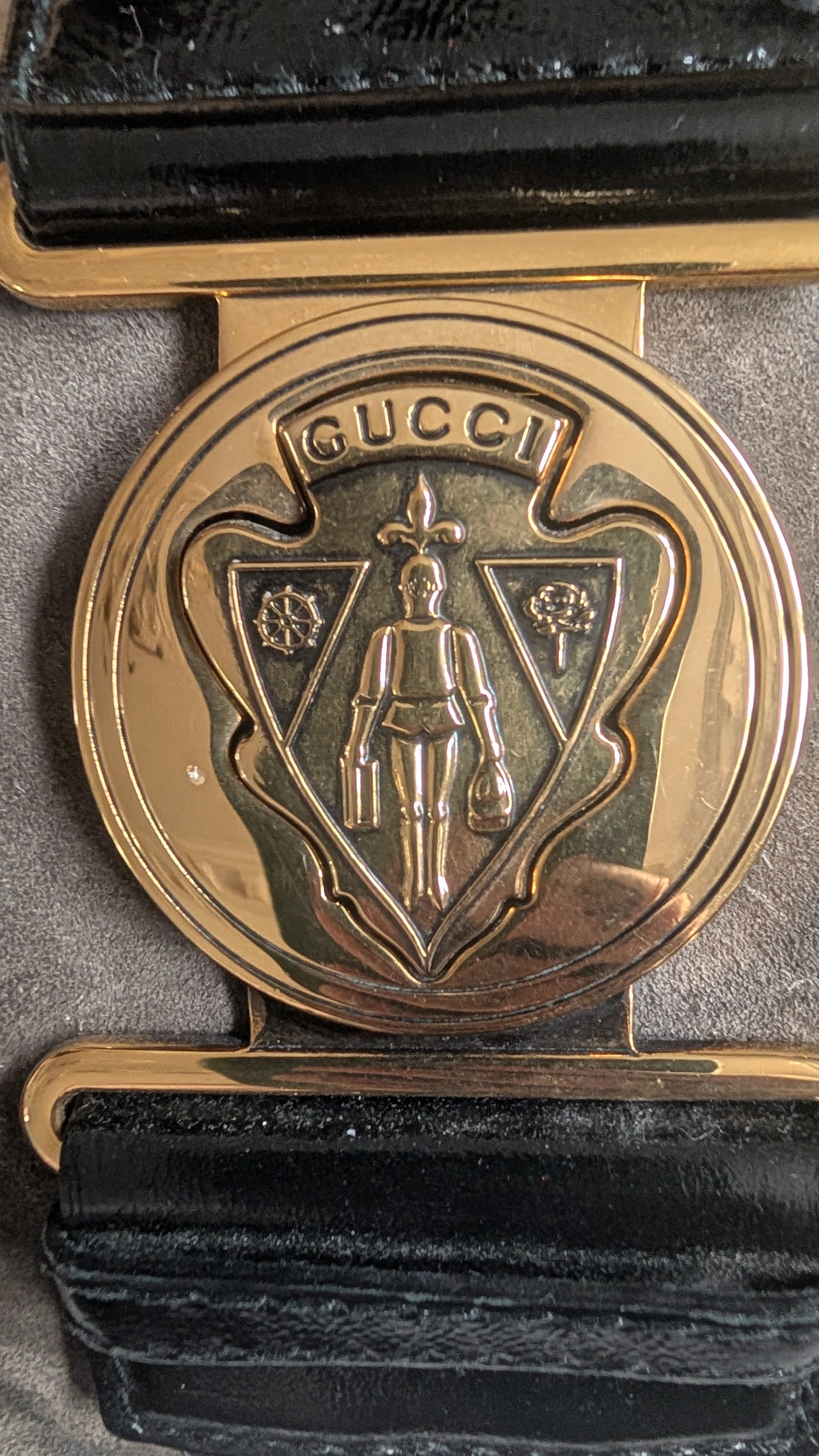 gold ghardware Pre-Owned Gucci Grey Suede Aviatrix Boston Bag