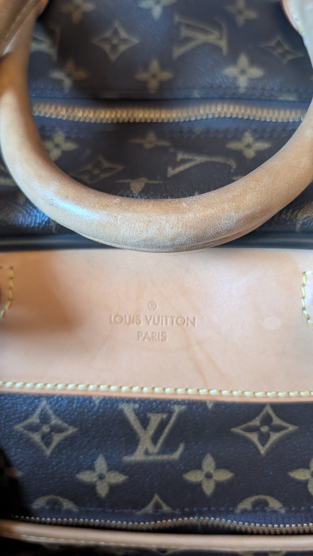 another handle condition Pre-Owned Louis Vuitton Monogram Eole 55 Travel Bag Carry Case