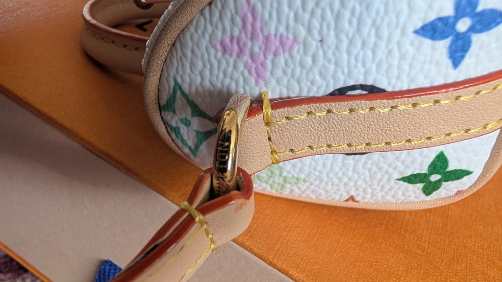 hardware Louis Vuitton x Takashi Murakami White Multicolore Micro Speedy Bag Charm