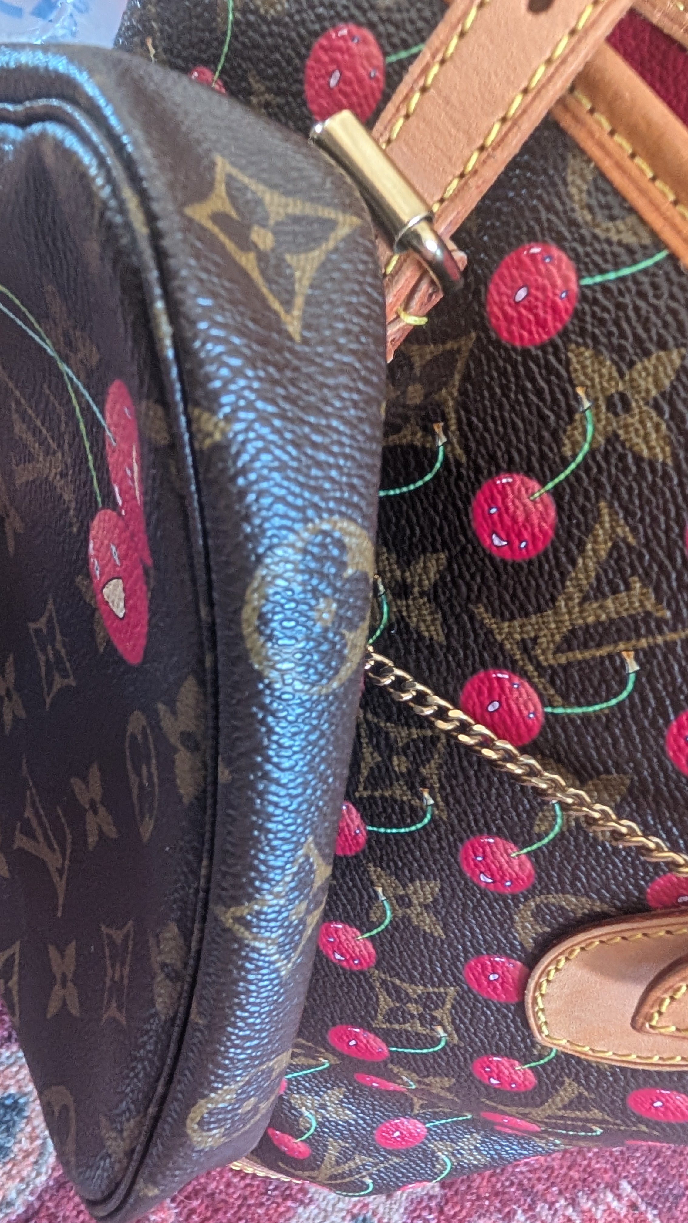 pouch Pre-Owned Louis Vuitton x Takashi Murakami Cerises Bucket  with Pochette – Limited Edition