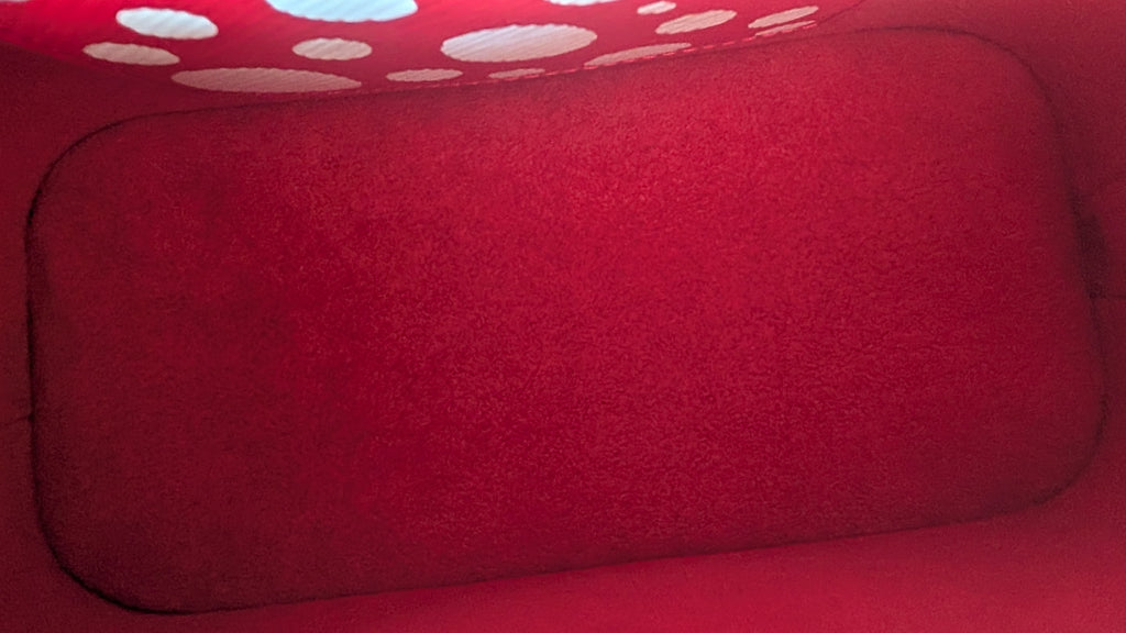 inside Louis Vuitton x Yayoi Kusama Alma BB Shoulder Bag