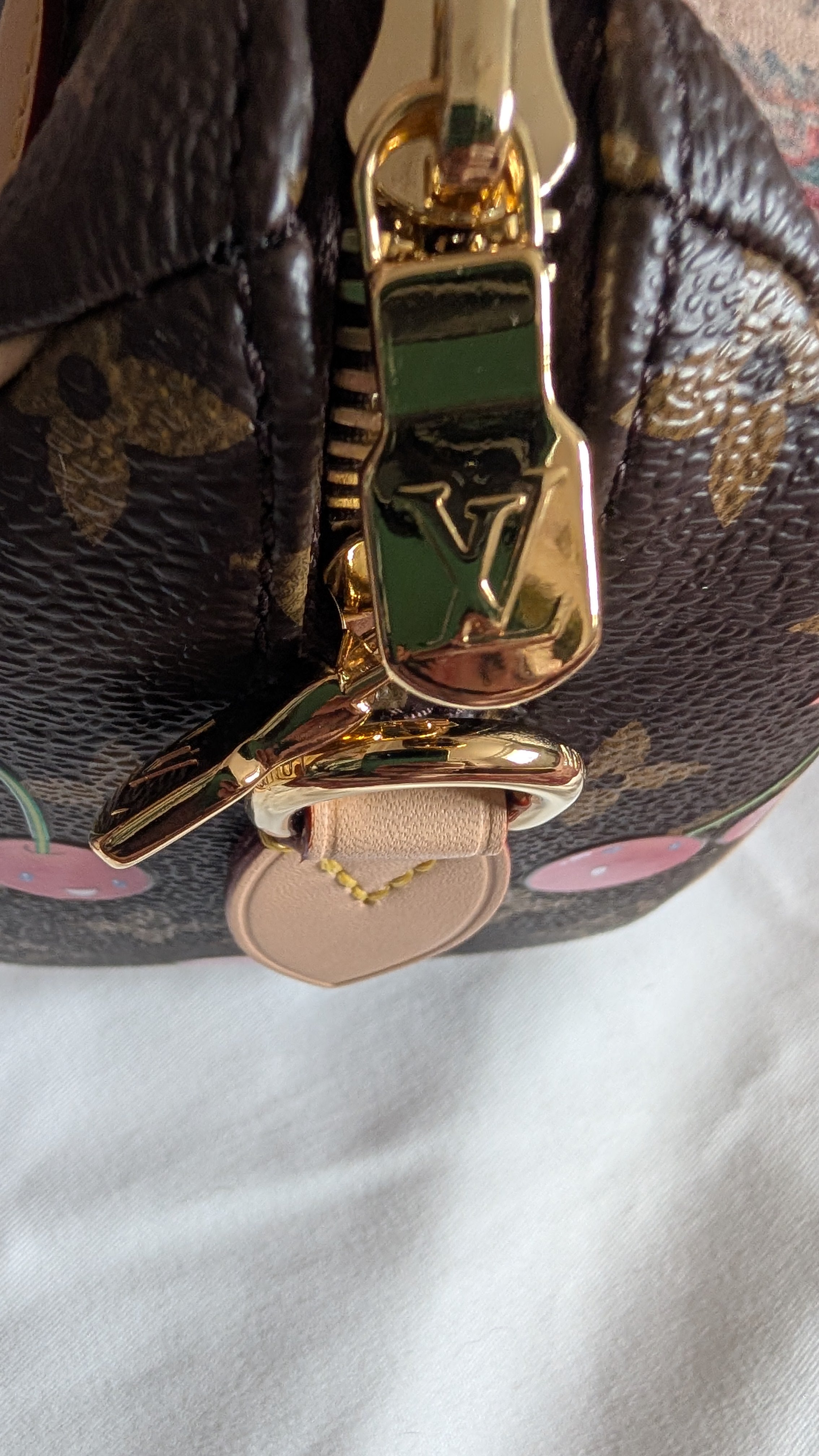 zip Pre-Owned Louis Vuitton x Takashi Murakami Cherry Speedy Bandoulière 