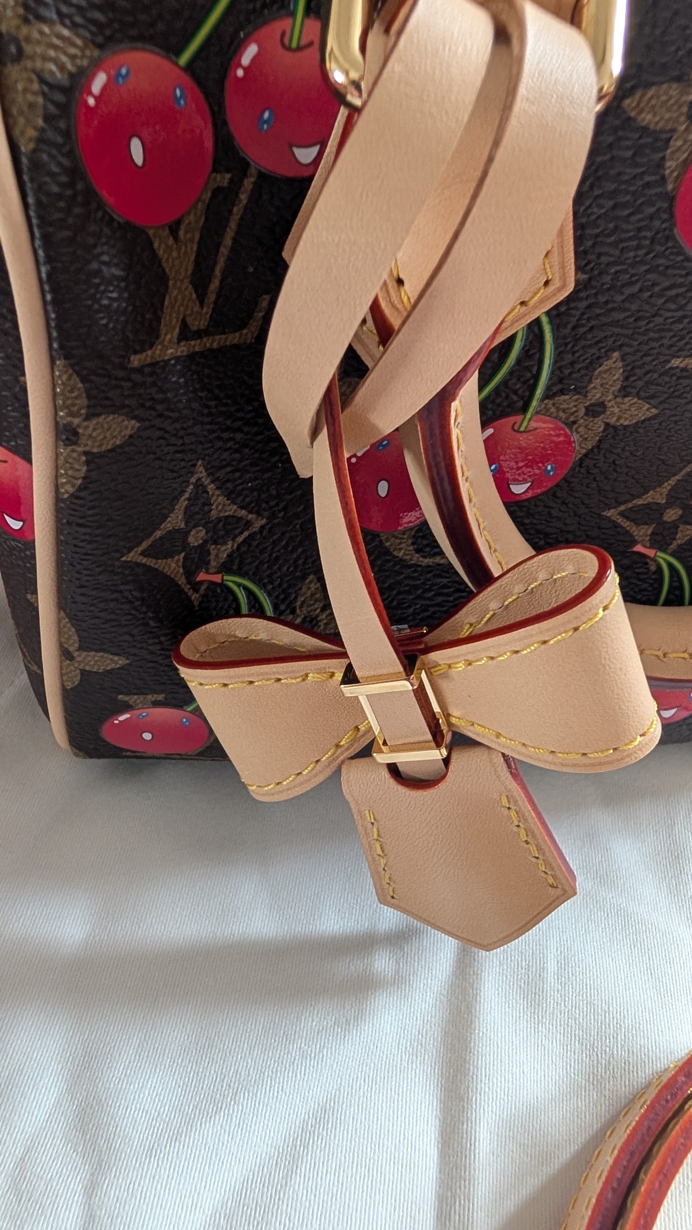 clochette Pre-Owned Louis Vuitton x Takashi Murakami Cherry Speedy Bandoulière 
