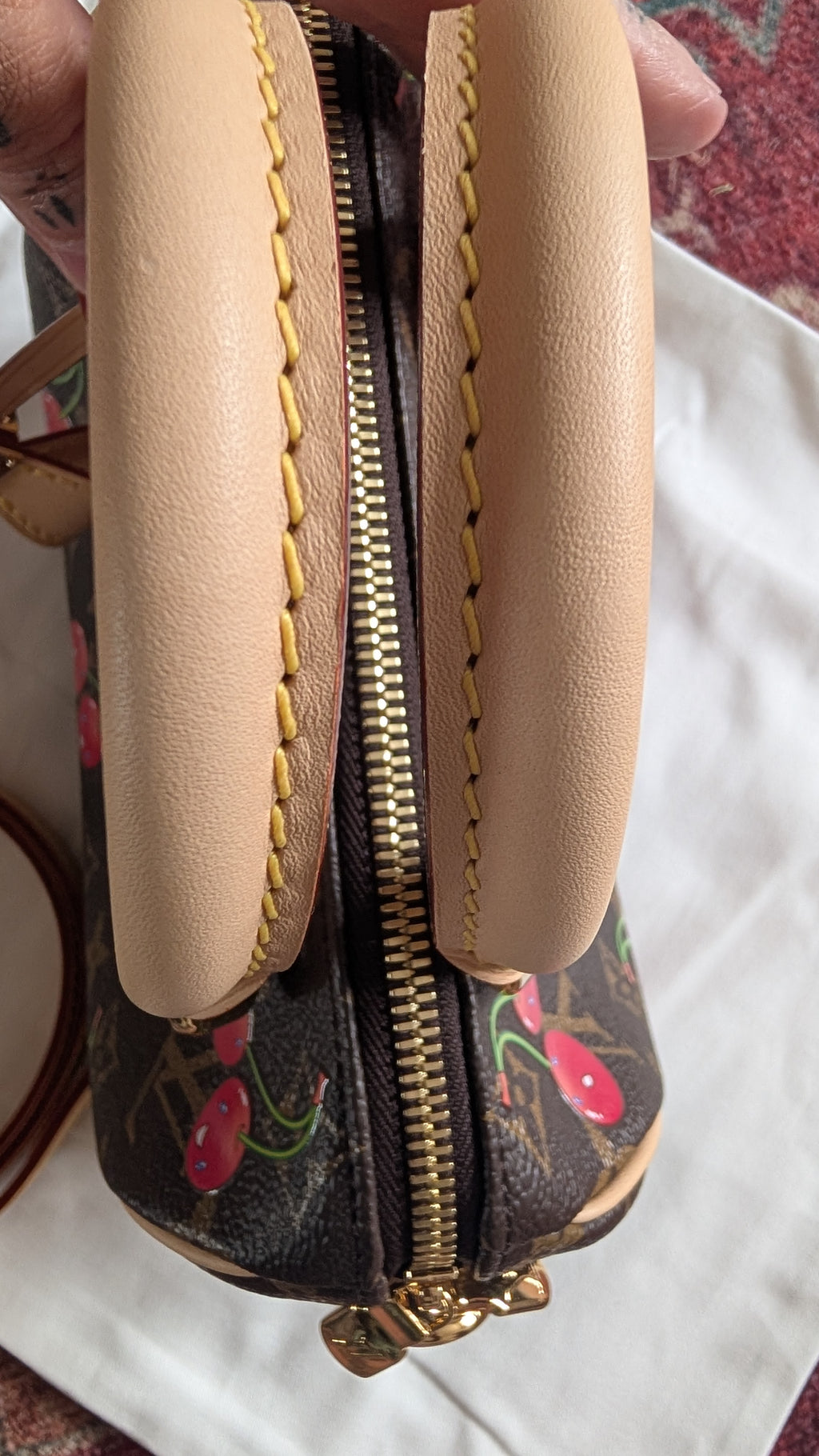 handles Pre-Owned Louis Vuitton x Takashi Murakami Cherry Speedy Bandoulière 