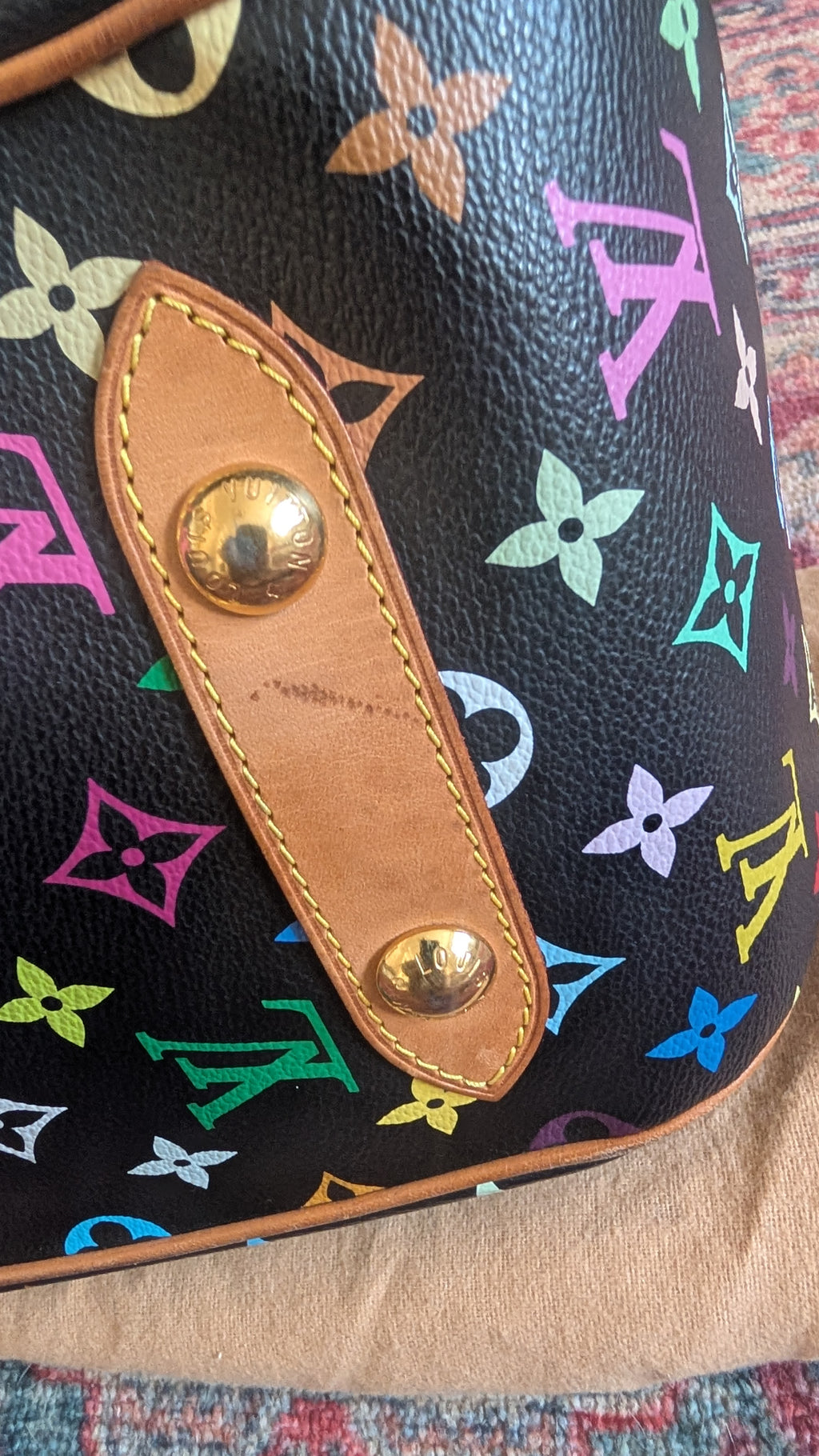 mark Pre-Owned Louis Vuitton x Takashi Murakami Rita  Multicolore Monogram Black
