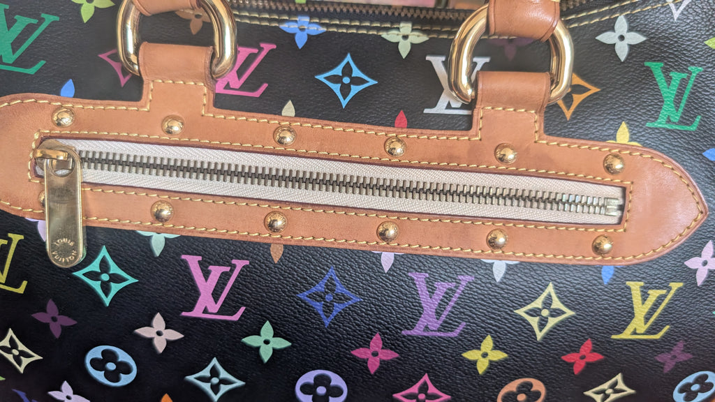 pocket Pre-Owned Louis Vuitton x Takashi Murakami Rita  Multicolore Monogram Black