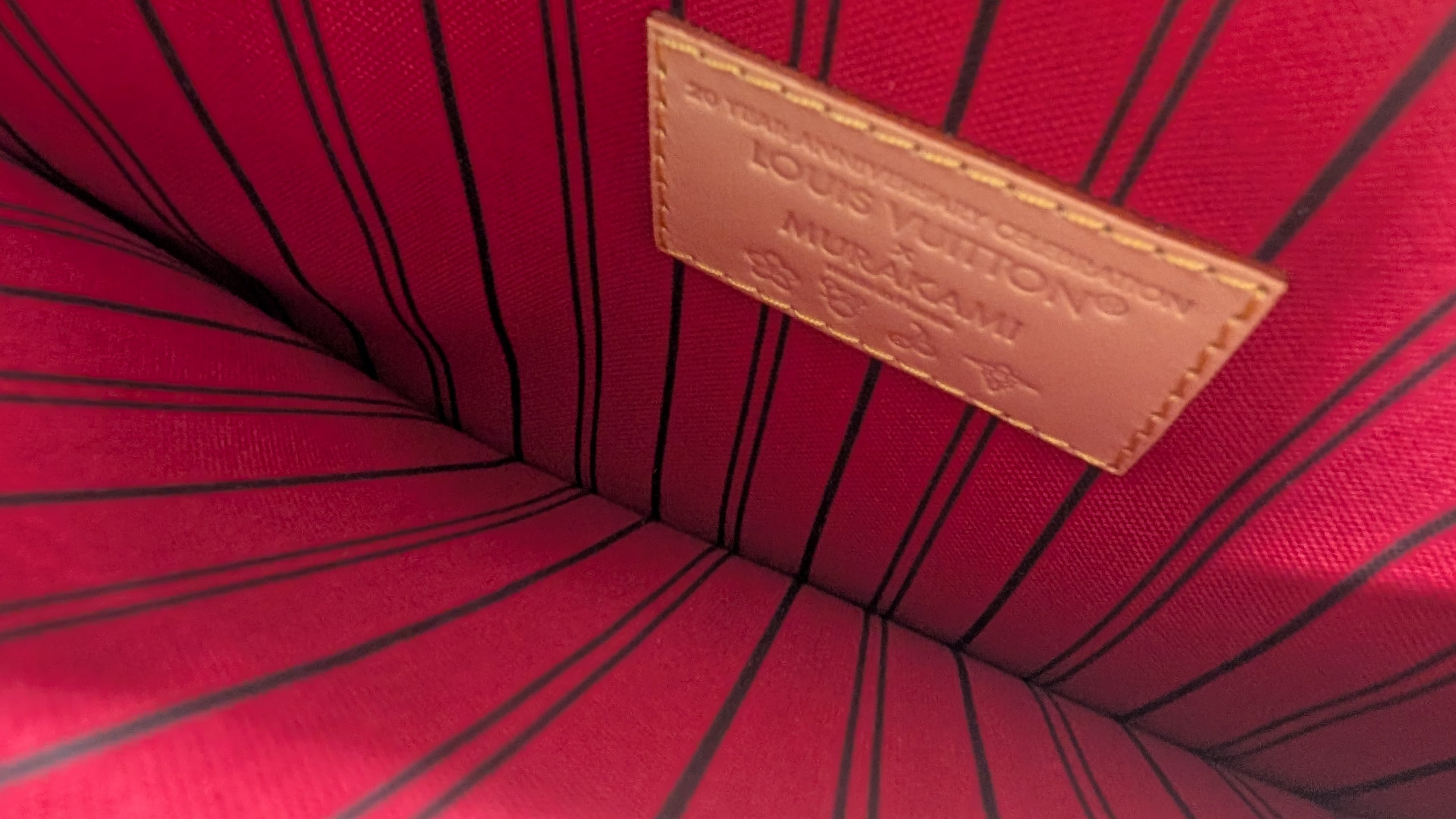 other badeg Pre-Owned Louis Vuitton x Takashi Murakami Cherry Neverfull MM Tote Bag with Pouch