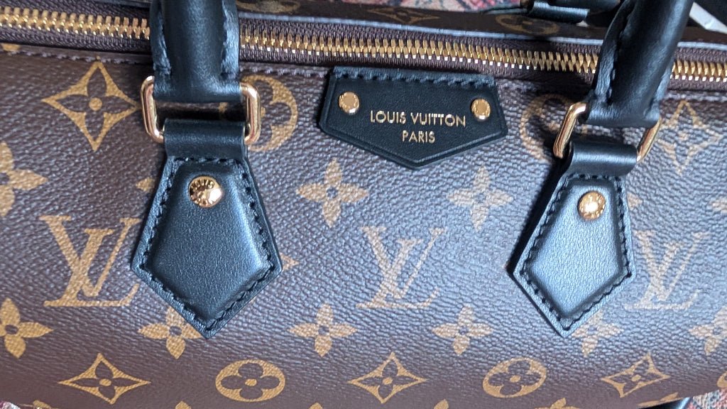 logo Pre-Owned Louis Vuitton Speedy Trunk 25 Monogram