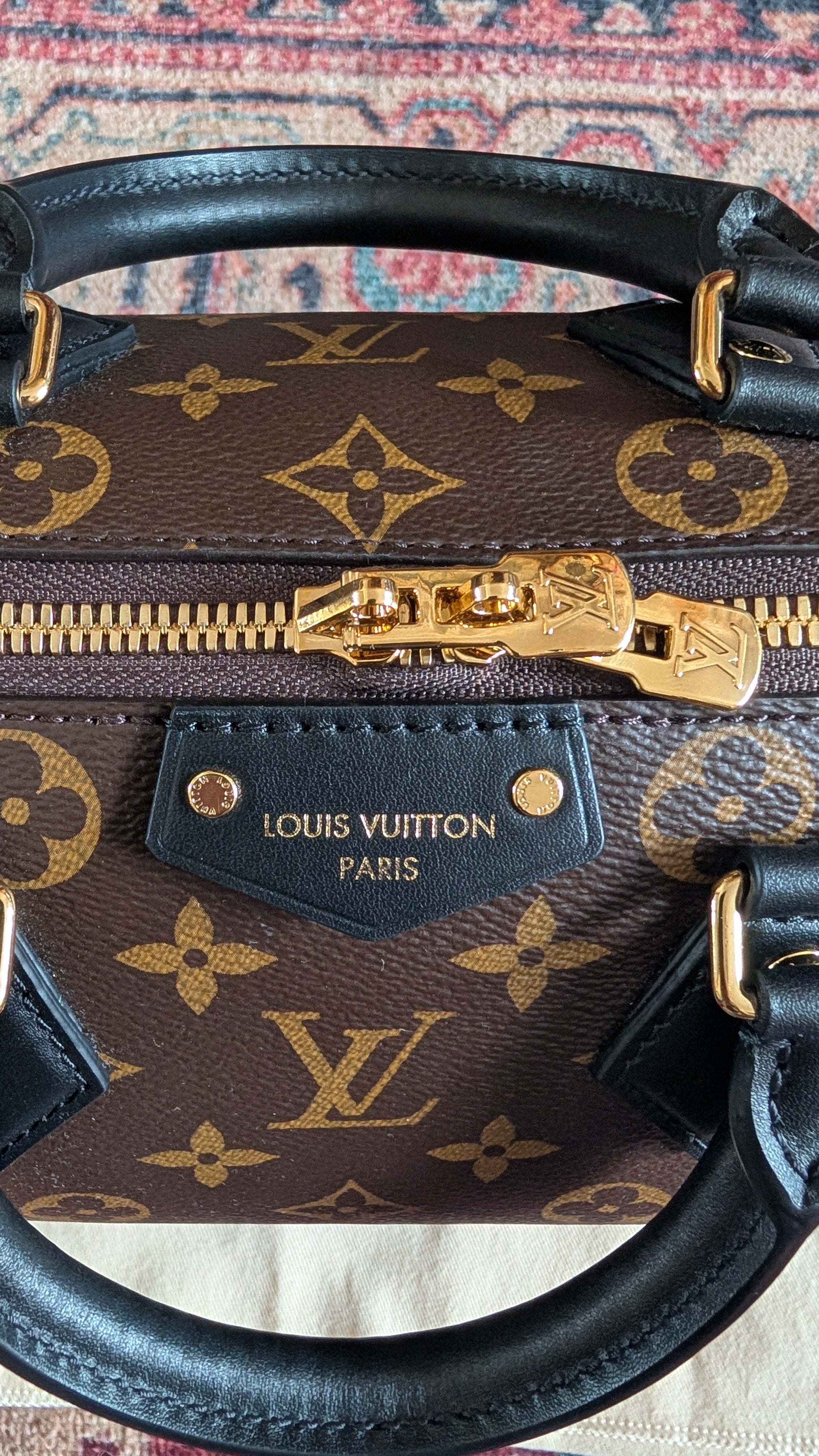 zip Pre-Owned Louis Vuitton Speedy Trunk 25 Monogram