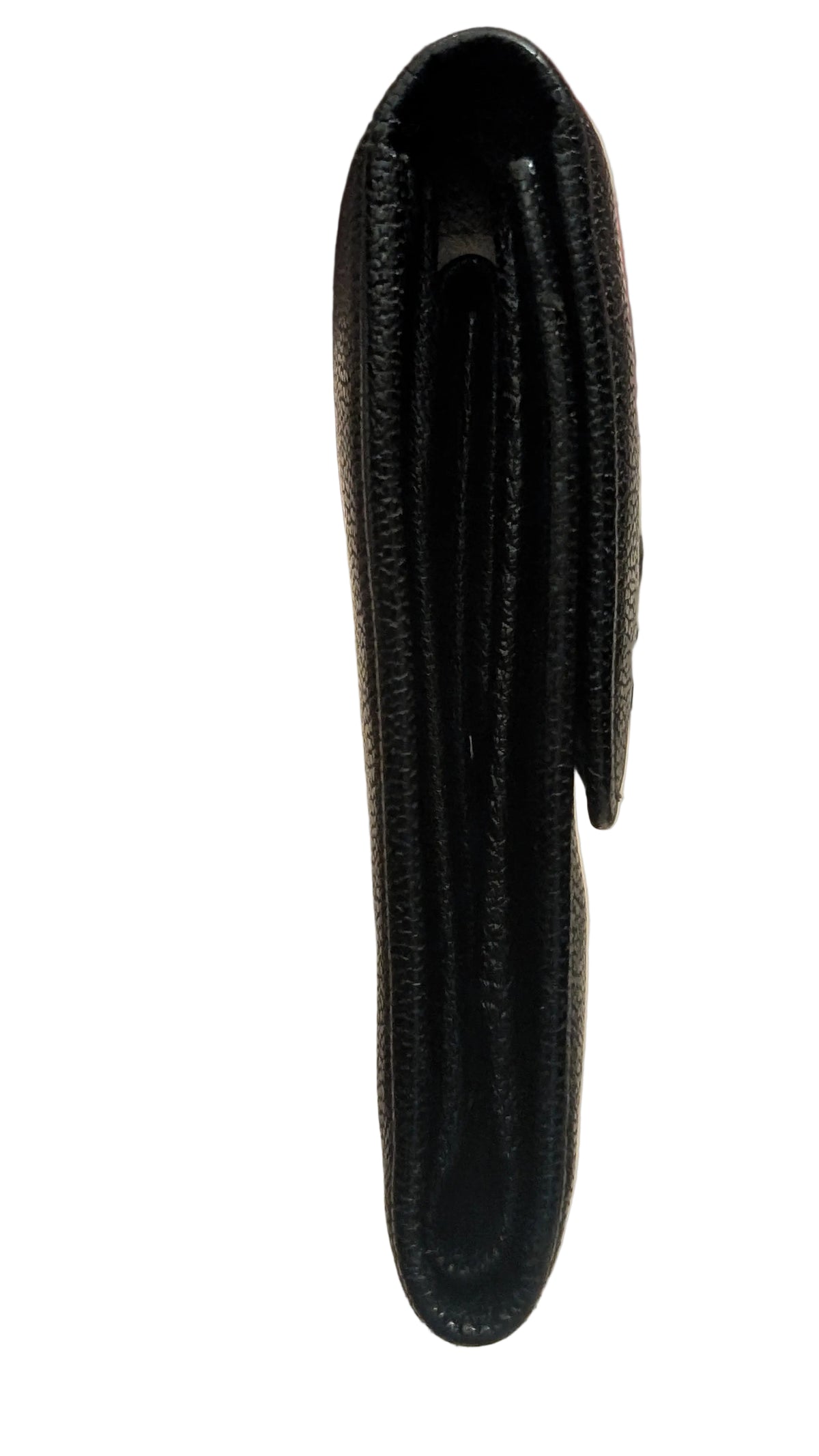 side view chanel black wallet