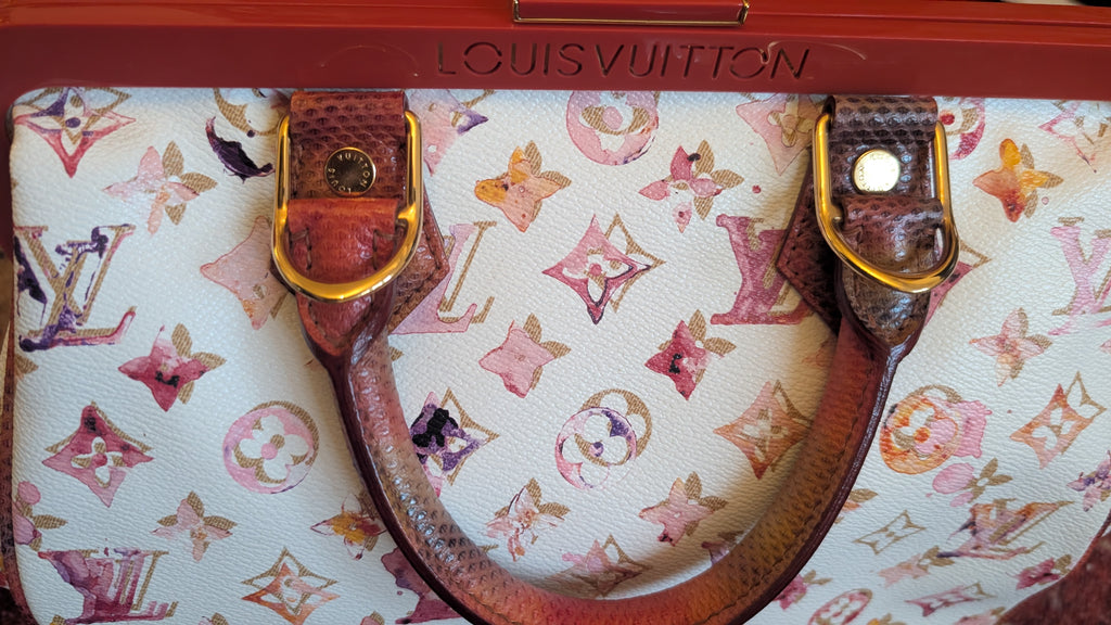 Pre-Owned Louis Vuitton Aquarelle Watercolor Frame Speedy 30 – 2008