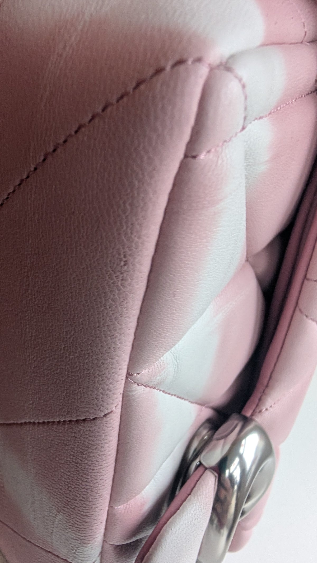 corner Pre-Owned Coach Tabby 20 Quilted Nappa Leather Shoulder Bag – Pink & White Ombré
