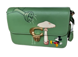 Pre-Owned Coach x Disney Green Tabby Shoulder Bag – Mickey Mouse