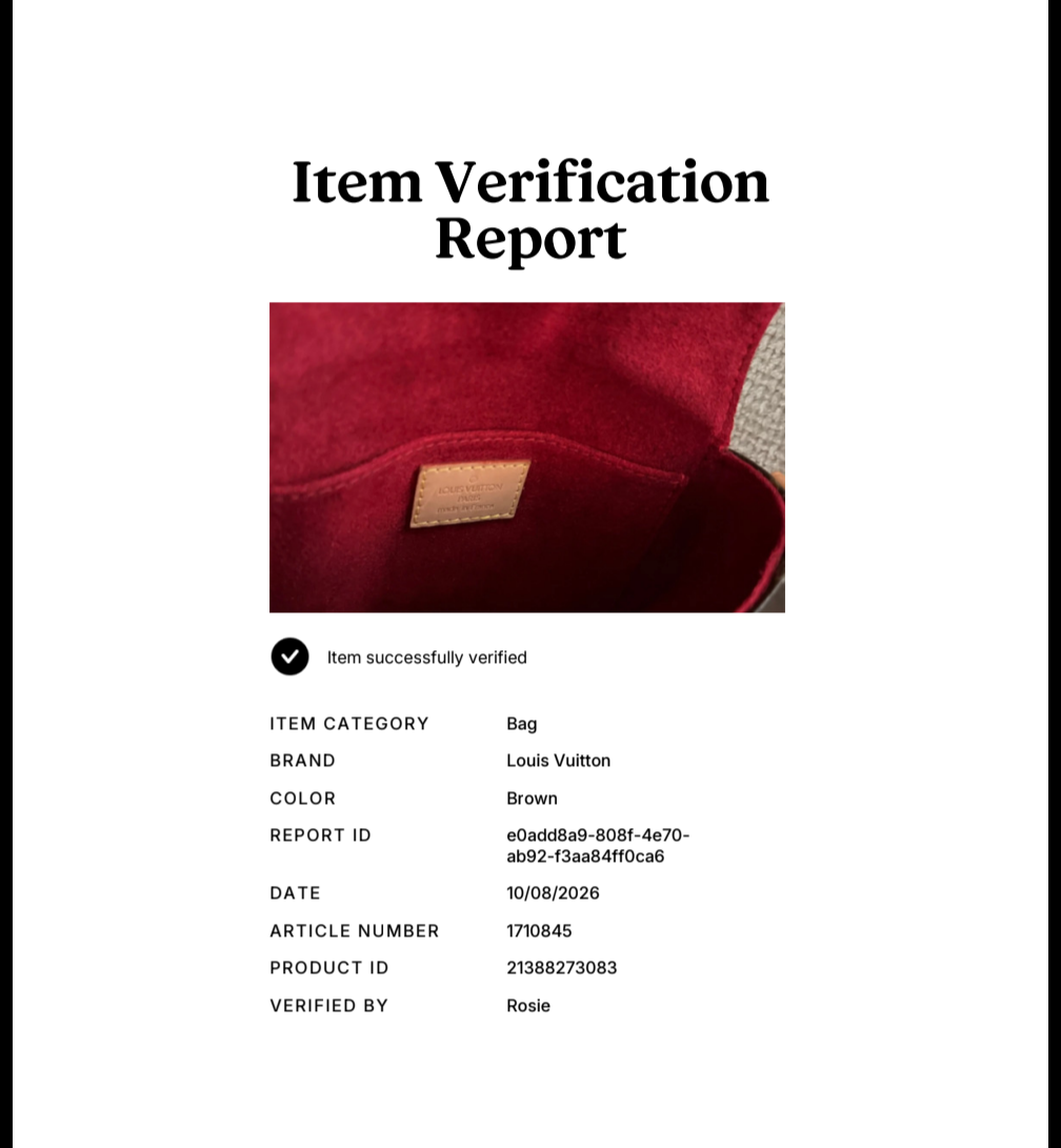 certificate of authenticity Pre-Owned Louis Vuitton Monogram Tambourin Shoulder / Crossbody Bag