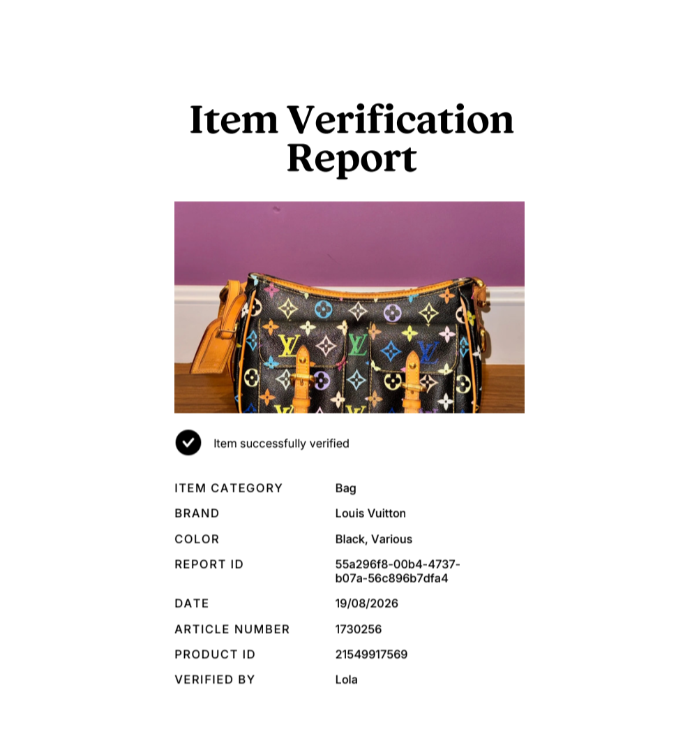 Certificate of authenticity for louis vuitton lodge shoulder bag